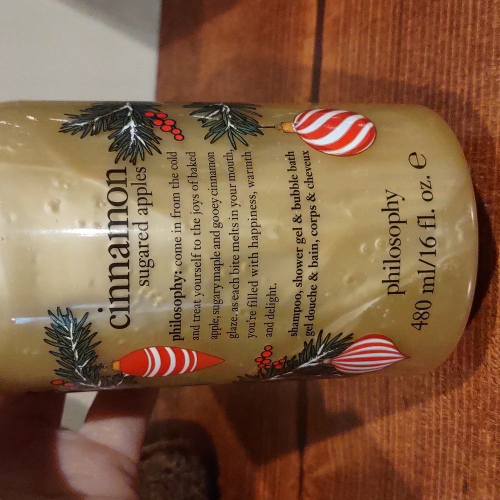 Philosophy Cinnamon Sugared Apples Shampoo, Shower Gel And Bubble Bath - Picture 2 of 5